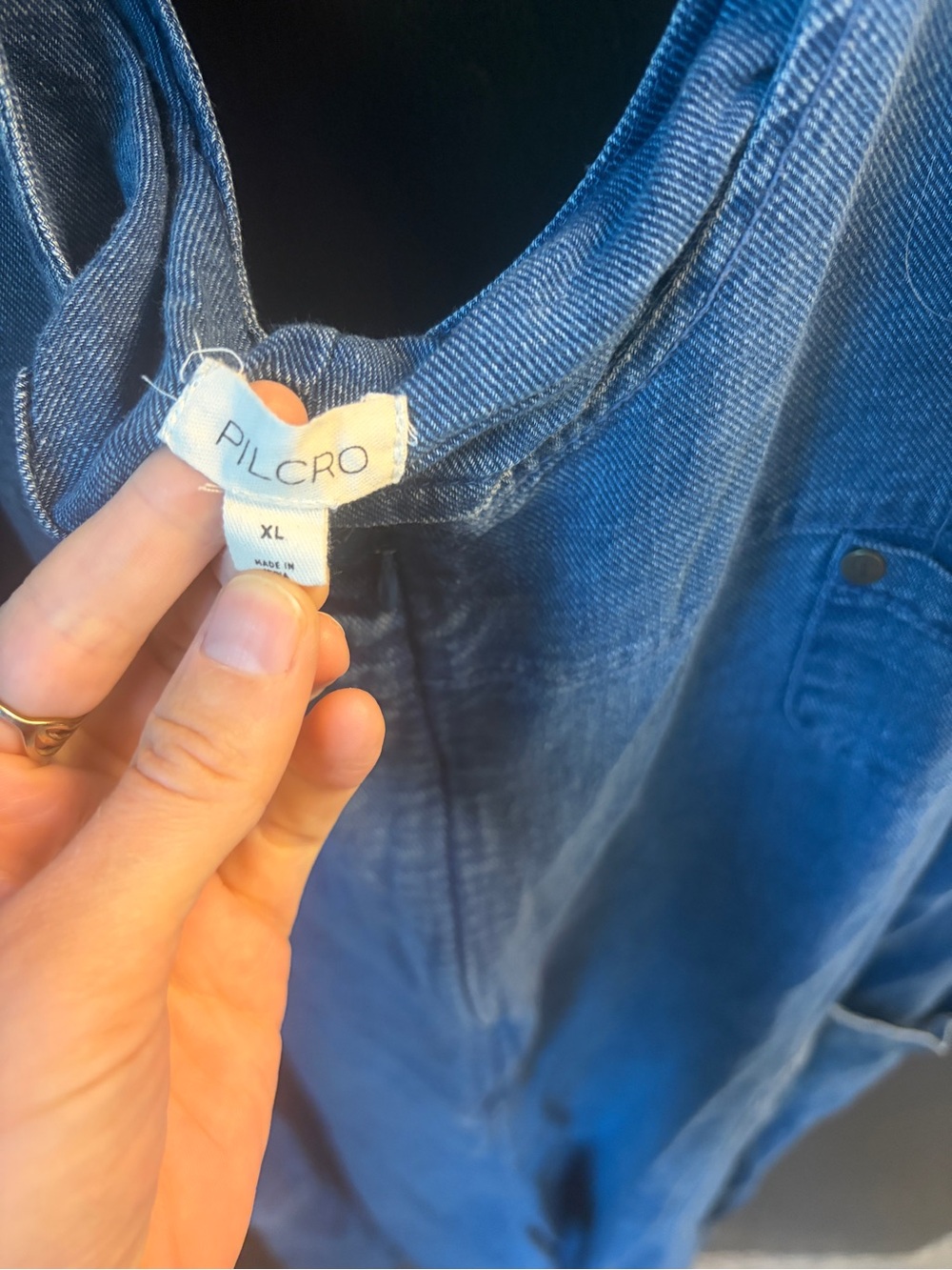 Pilcro Blue Denim Overalls